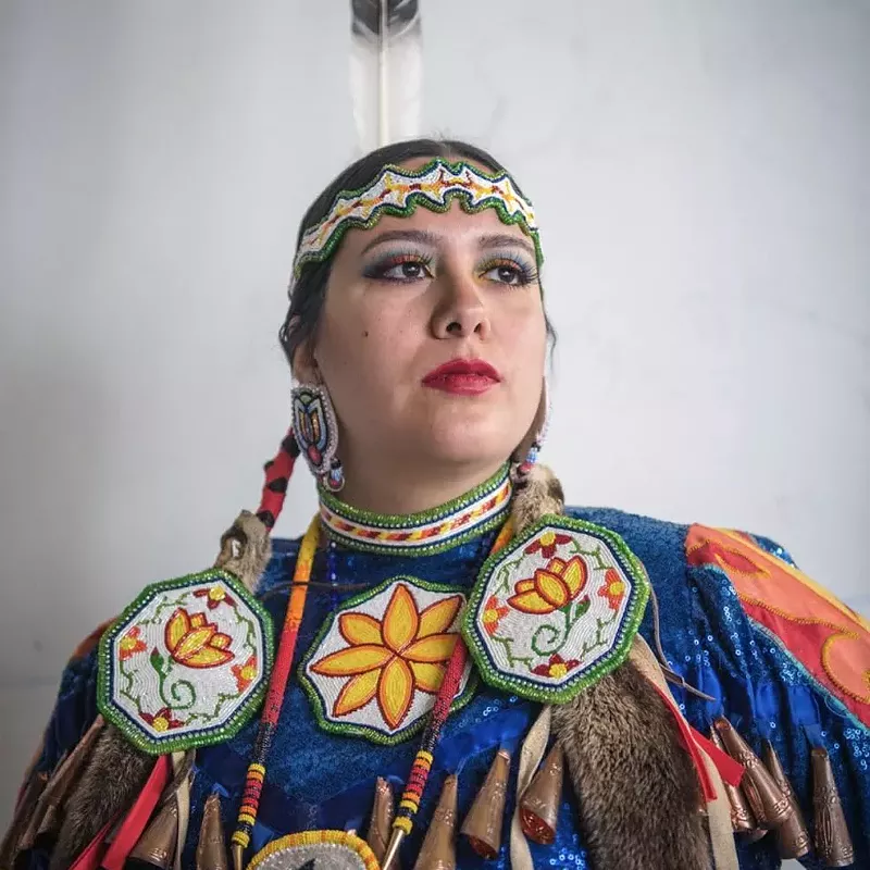 Anishinaabe artist and beadworker Hadassah GreenSky is one of the 2022 Kresge Artist Fellows. - Courtesy photo