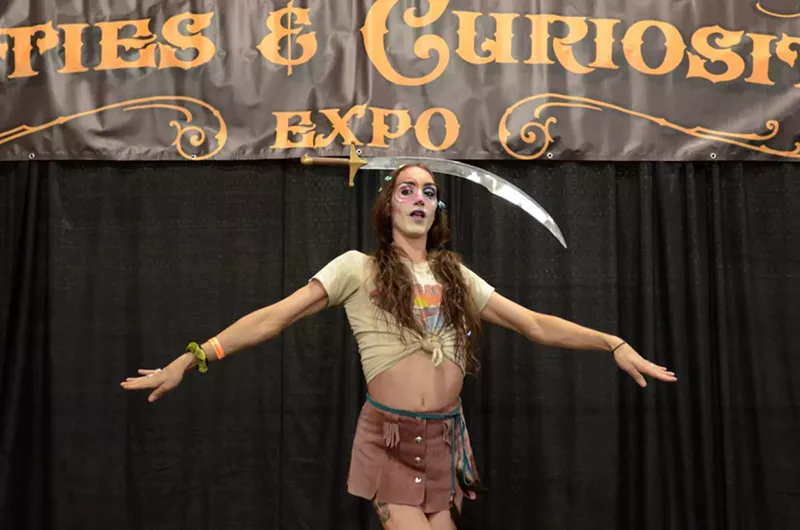 A performer at the 2019 Oddities and Curiosities Expo. - Mike Pfeiffer