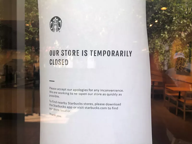 As a result of the strike, the Partridge Creek Mall Starbucks closed early. - Lee DeVito