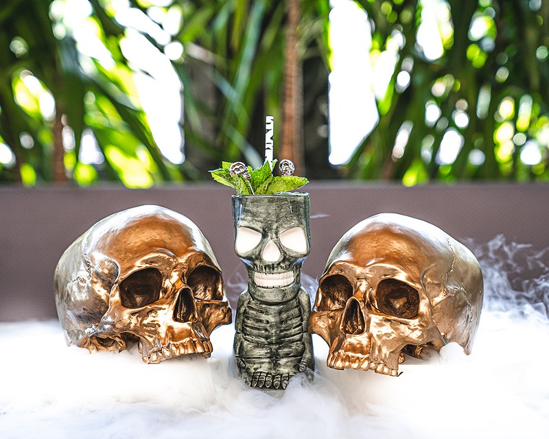 Mai Tiki has has island-themed decorations, including gold skulls. - Courtesy photo