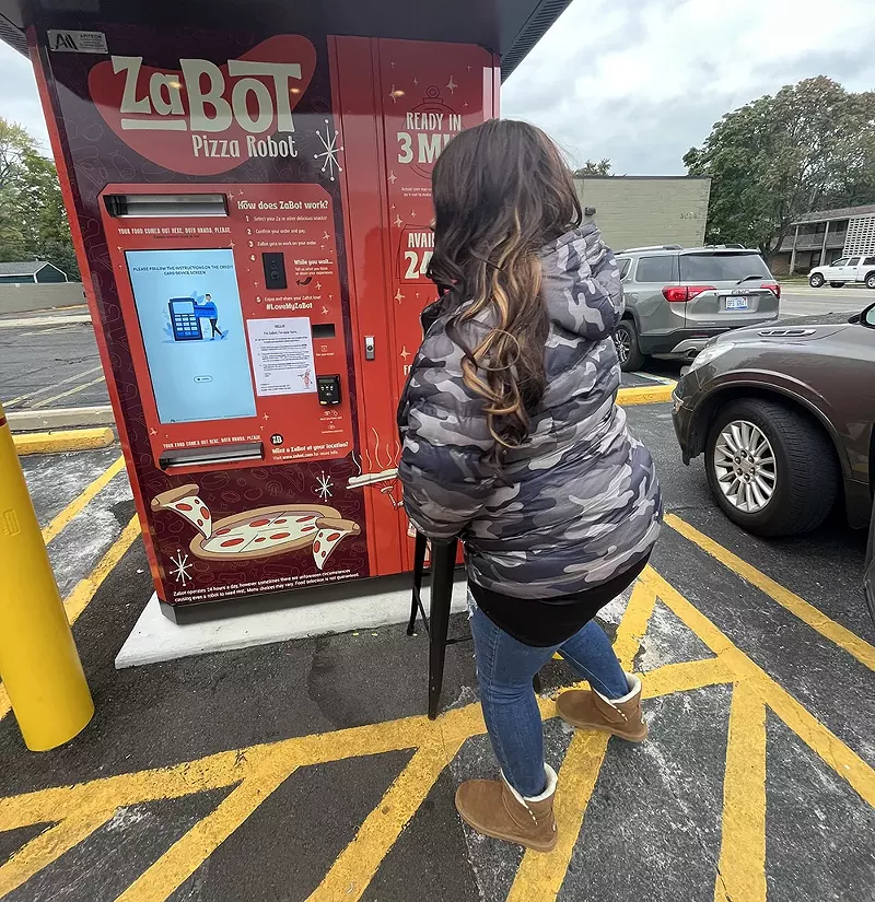 This ATM-looking machine in Southfield will make a pizza for you. - Darlene A. White