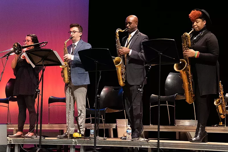 The Gathering Orchestra Nonet performs as part of the New Standards Jazz Crawl. - Courtesy photo