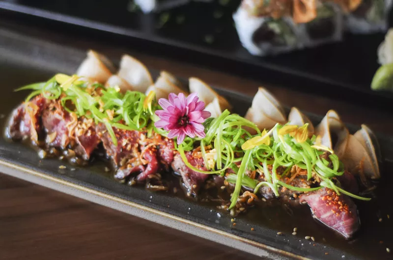 Beef tataki. - Tom Perkins