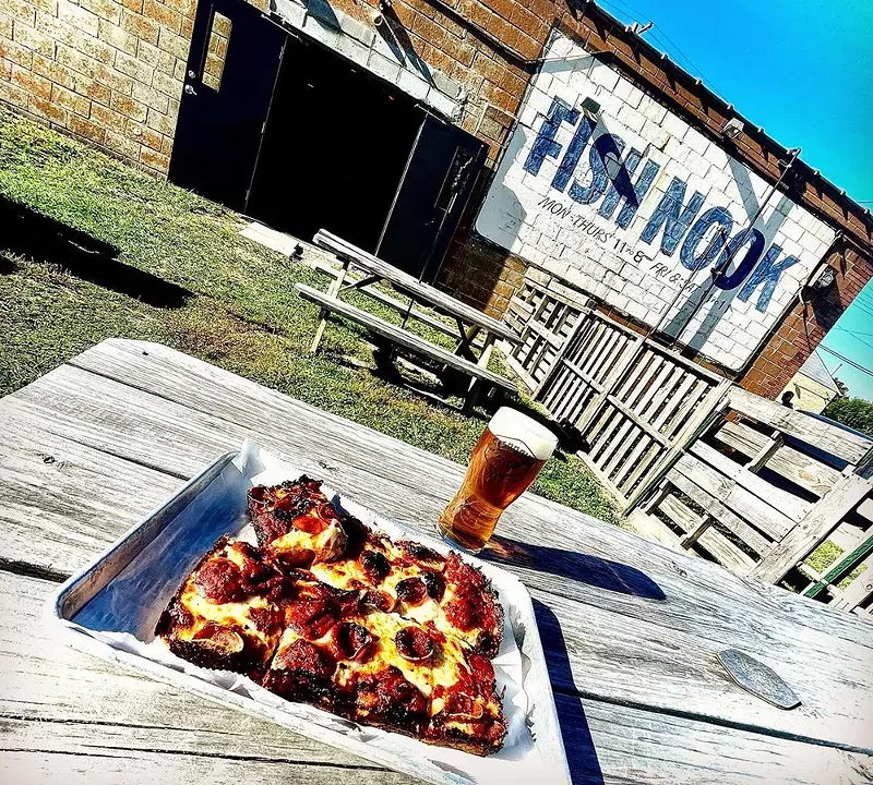 Tenacity Craft is a relatively new bar and brewery in the Piety Hill neighborhood — and they serve Detroit-style pizza. - Instagram, @tenacitycraft