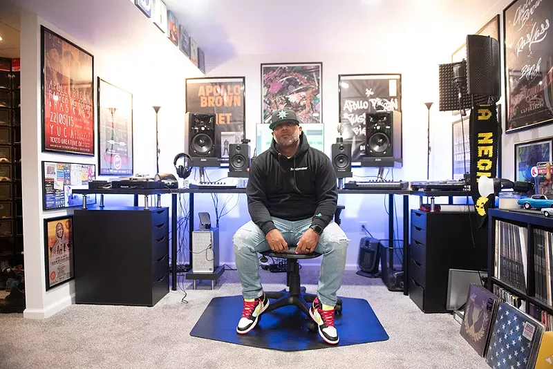 Apollo Brown in his studio. - Kahn Santori Davison