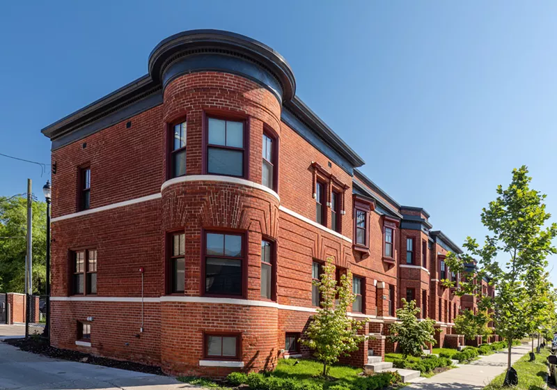 The 106-year-old building was renovated with the goal of retaining its historic character in Hubbard Farms in Detroit. - Brett Mountain, courtesy of Concetti