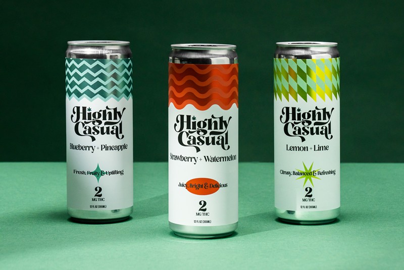 Each can of Highly Casual has 2 mg of THC. - Courtesy photo