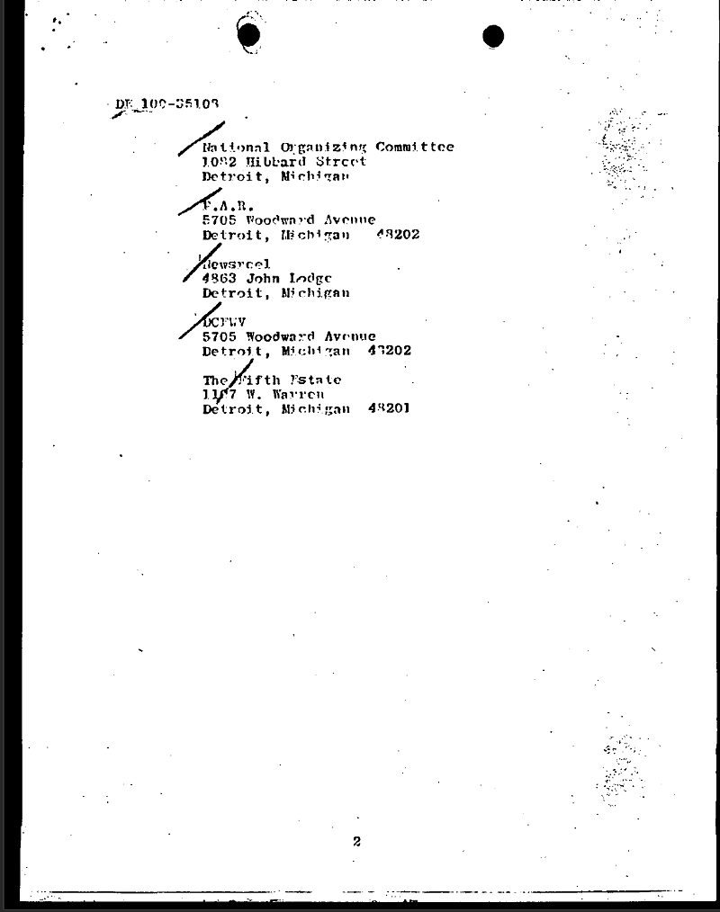 In the 1970s, the FBI sent a false letter as part of a memo titled "COINTELPRO–NEW LEFT" in an attempt to divide interests and allegiances between the leftist organization Students for a Democratic Society and the Black Panther Party. - FBI