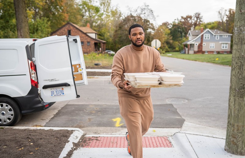 Raphael Wright to the food rescue. - Courtesy of Raphael Wright
