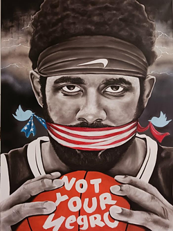 "Not Your Negro" by Ivan Quiñones II. - Courtesy of Irwin House Gallery