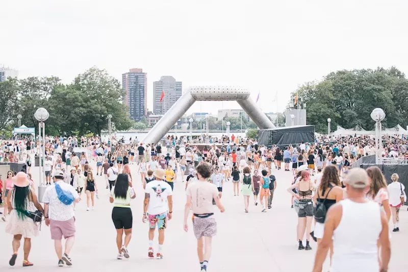A scene from Mo Pop 2022 in Hart Plaza. - Derek Dandridge