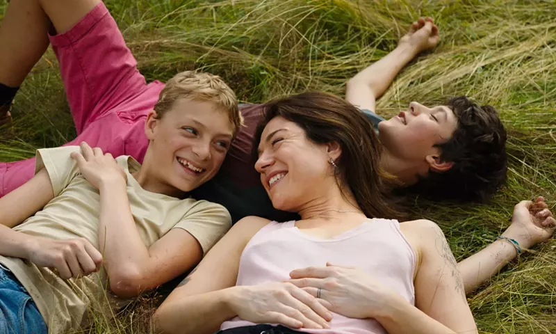 Eden Dambrine, Émilie Dequenne, and Gustav De Waele in Close. - A24