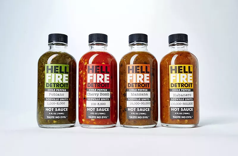 Hell Fire Detroit hot sauce has appeared prominently on the popular interview show Hot Ones. - Courtesy photo