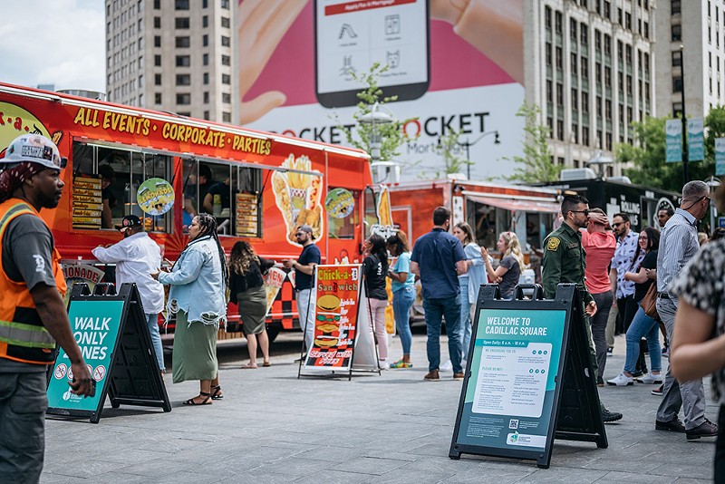 Detroit’s Downtown Street Eats food truck rally draws thousands for lunch. - Courtesy of the Downtown Detroit Partnership