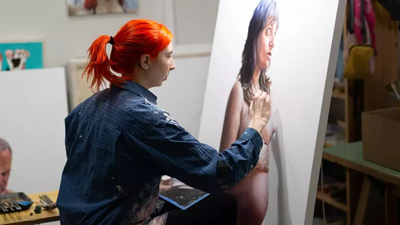 Zoe Beaudry in the studio. - Courtesy of Michael Christie Photography