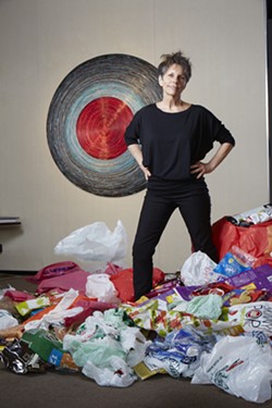 Local artist wants your discarded plastic bags to make groovy art