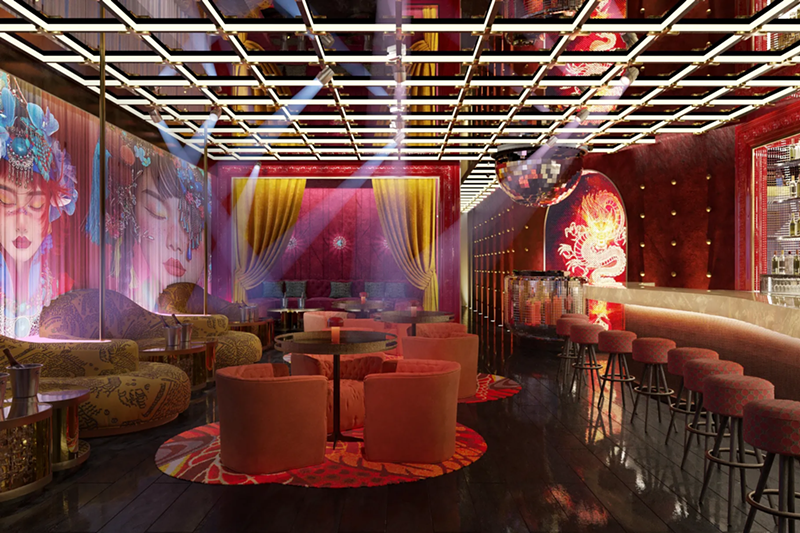 The Upstairs Bar mashes techno and a Japanese anime aesthetic. - The Elia Group