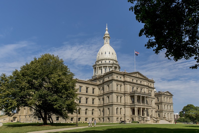 Michigan Capitol building in Lansing. - Shutterstock