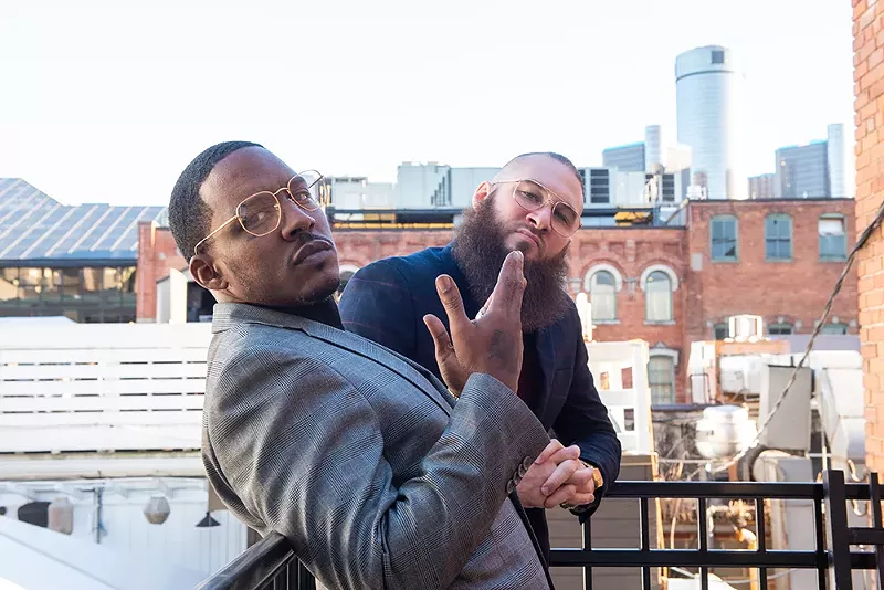 Rappers Stretch Money and Valid channel the 1980s on their new album Bill & Isiah. - Kahn Santori Davison