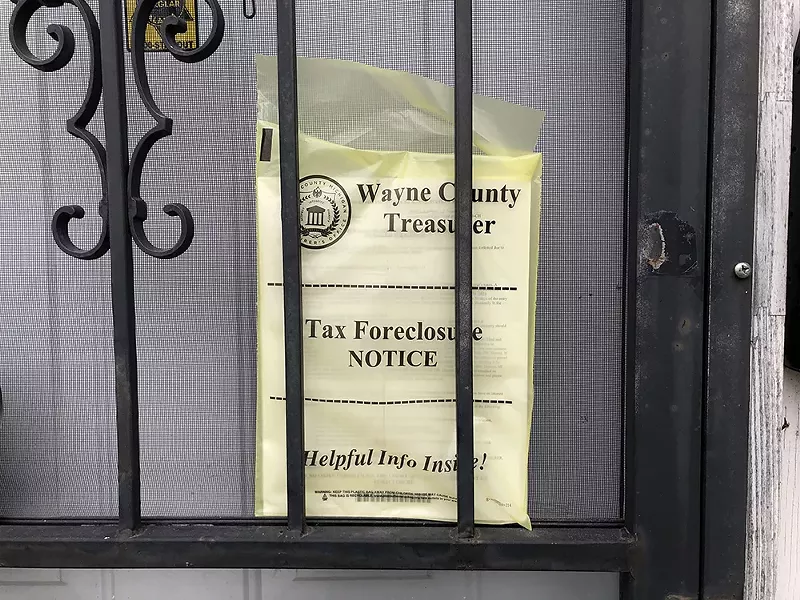 Fewer than 100 Detroiters are at risk of tax foreclosure this year because of assistance from a state program. - Lee DeVito