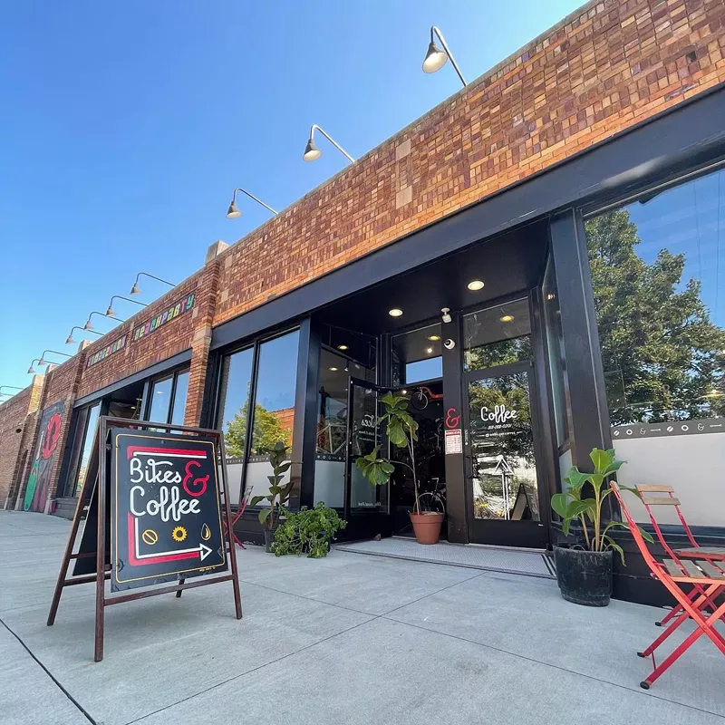A bike shop that serves coffee, a novel idea. - Instagram, @bikes.and.coffee