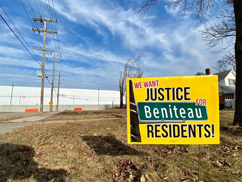 A nauseating stench is wafting from the Stellantis' Jeep Grand Cherokee plant on St. Jean on Detroit's east side. - Facebook/Justice for Beniteau Residents