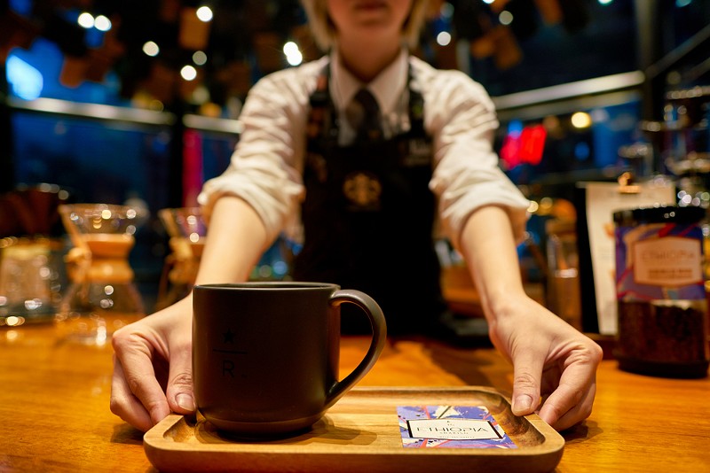 At least 13 Starbucks stores in Michigan have voted to unionize. - Shutterstock