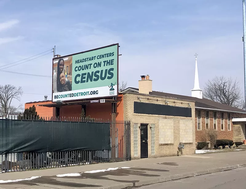 A billboard campaign encouraged Detroiters to fill out the 2020 Census. - Steve Neavling