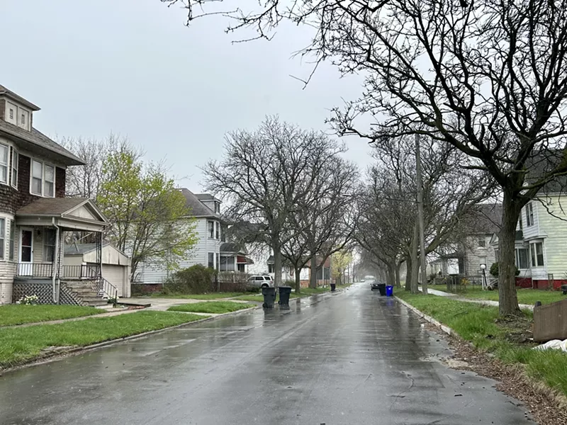 A neighborhood on Detroit's east side. - Steve Neavling