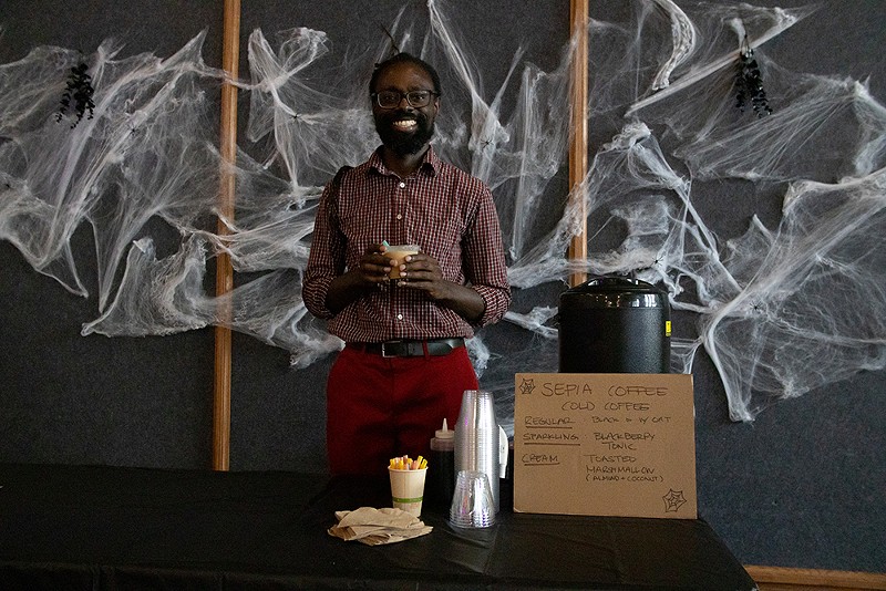 Local vendor Sepia Coffee serves drinks. - Quinn Banks