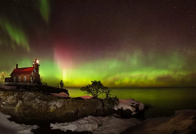 The northern lights in the U.P. - Shutterstock