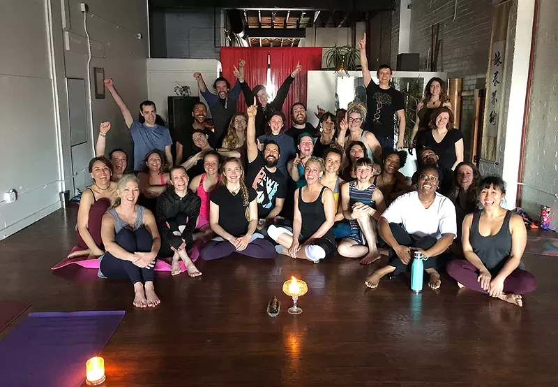 A candlelit Dance Meditation Technique meetup. - Courtesy photo