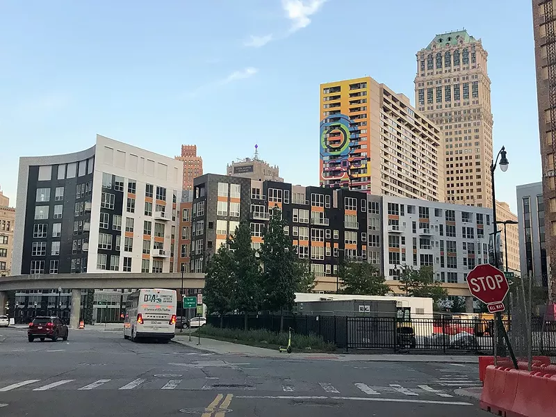 City Club Apartments, one of the newer apartment building complexes in Detroit. - Steve Neavling