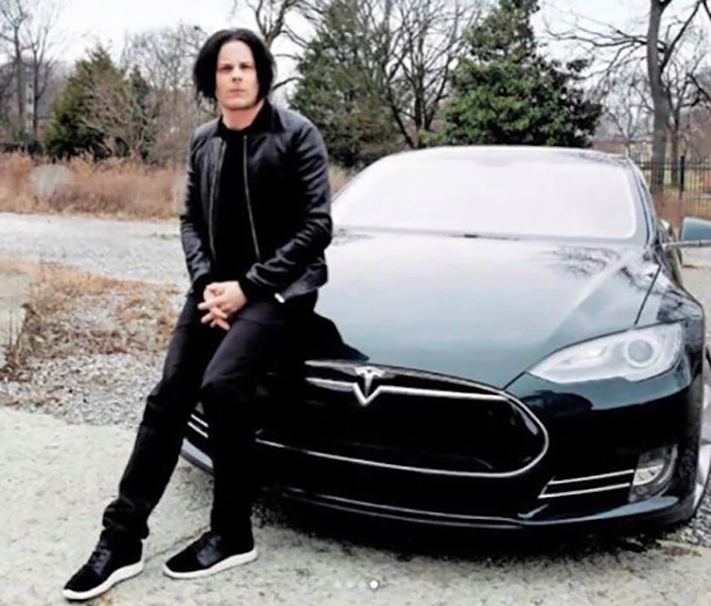 Jack White says he was one of the first Tesla Model S owners in Nashville. - Instagram, @officialjackwhite