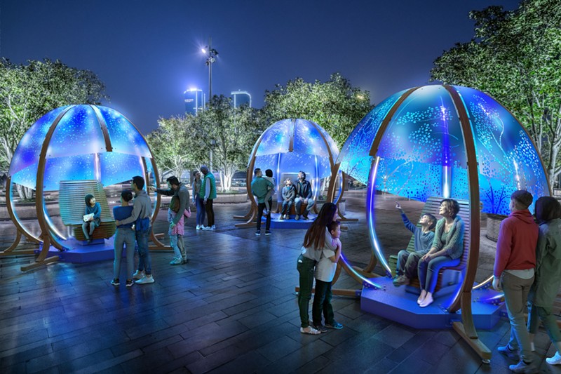 A rendering of the art installation “Horizon” by Olivier Landreville, which will debut at Detroit’s Beacon Park from Sept. 1-24. - Courtesy of Beacon Park