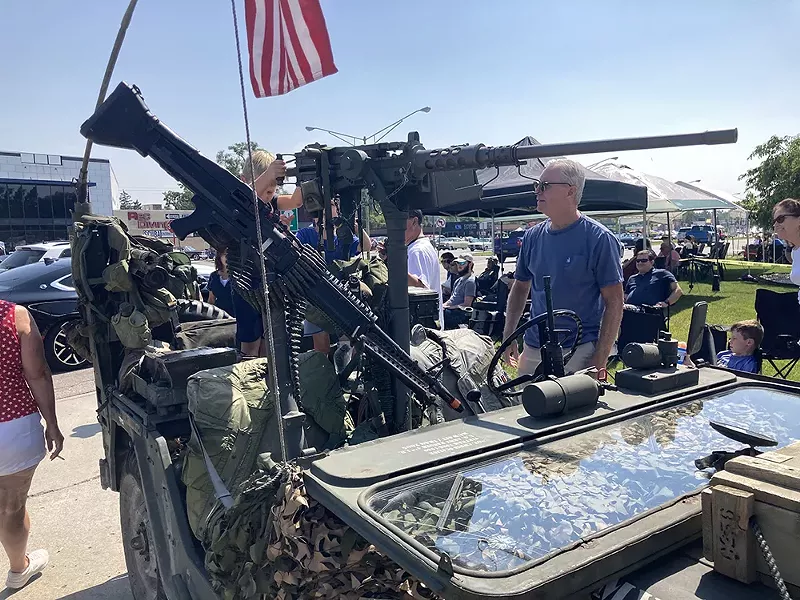 A military Jeep had tried to crash a party for a different war-inspired vehicle. - Joe Lapointe