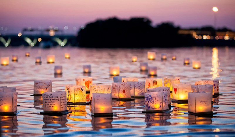 The Water Lantern Festival is an annual gathering that takes place in dozens of locations across the country. - Courtesy photo