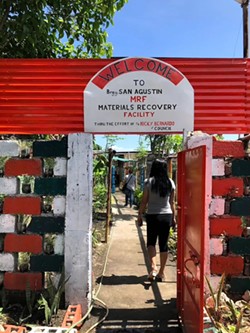 The entrance to the San Agustin materials-recovery facility in Malabon. - Whitney Bauck
