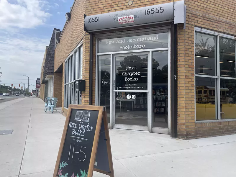 The Next Chapter Books brick-and-mortar is on E. Warren a block from the Alger Theater, where it used to operate as a pop-up. - Randiah Camille Green
