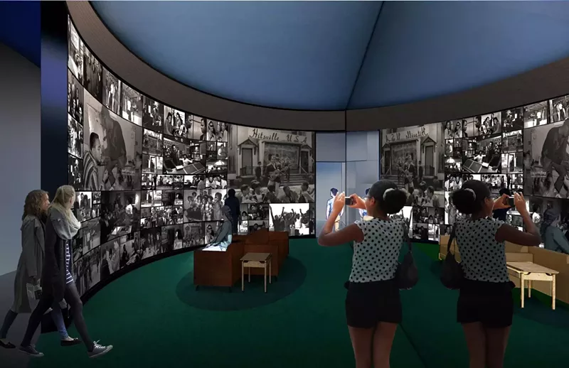 A rendering of The Motown Atmosphere, a new exhibit that will showcase images of legendary Hitsville artists. - Courtesy photo