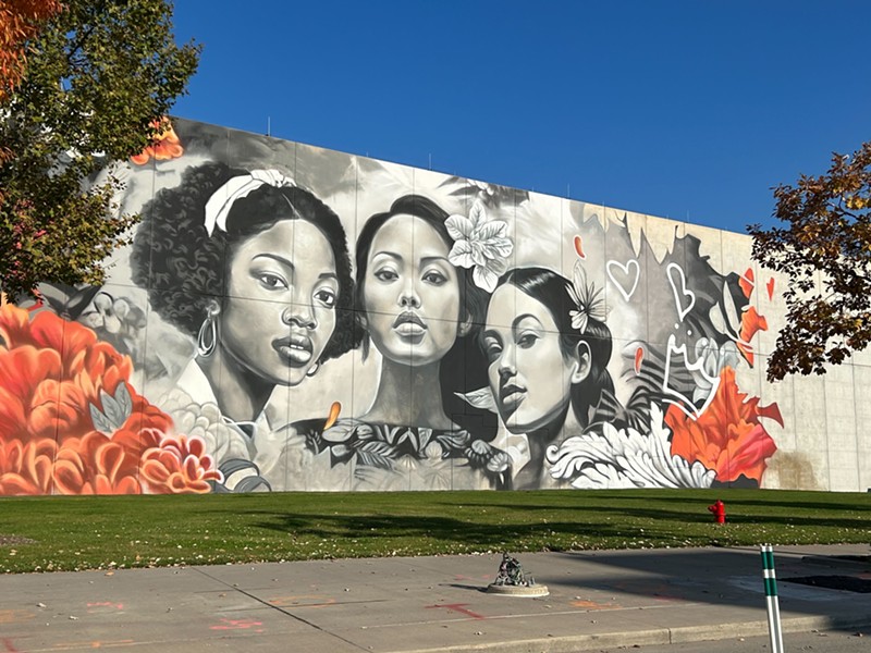Another mural in the Detroit Be The Change project by Street Art for Mankind. - Steve Neavling