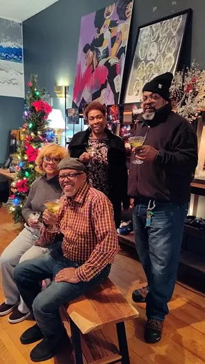 A group of people at an Amber Collective discussion night. - Courtesy photo