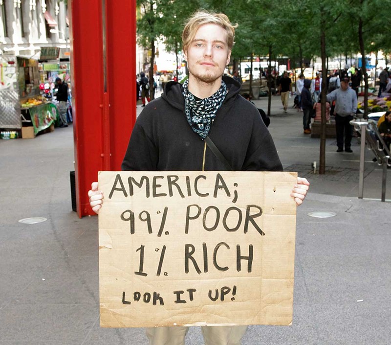 An Occupy Wall Street protester. - David Shankbone, Flickr Creative Commons