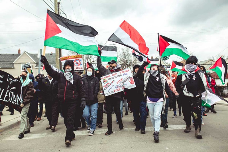 A multicultural coalition in metro Detroit has rallied in opposition to the war in Gaza. - Viola Klocko