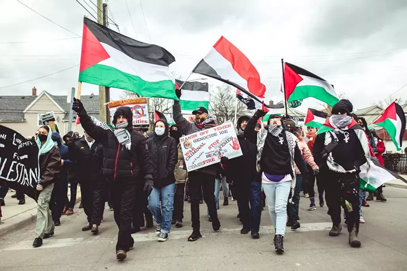 A multicultural coalition in metro Detroit has rallied in opposition to the war in Gaza. - Viola Klocko