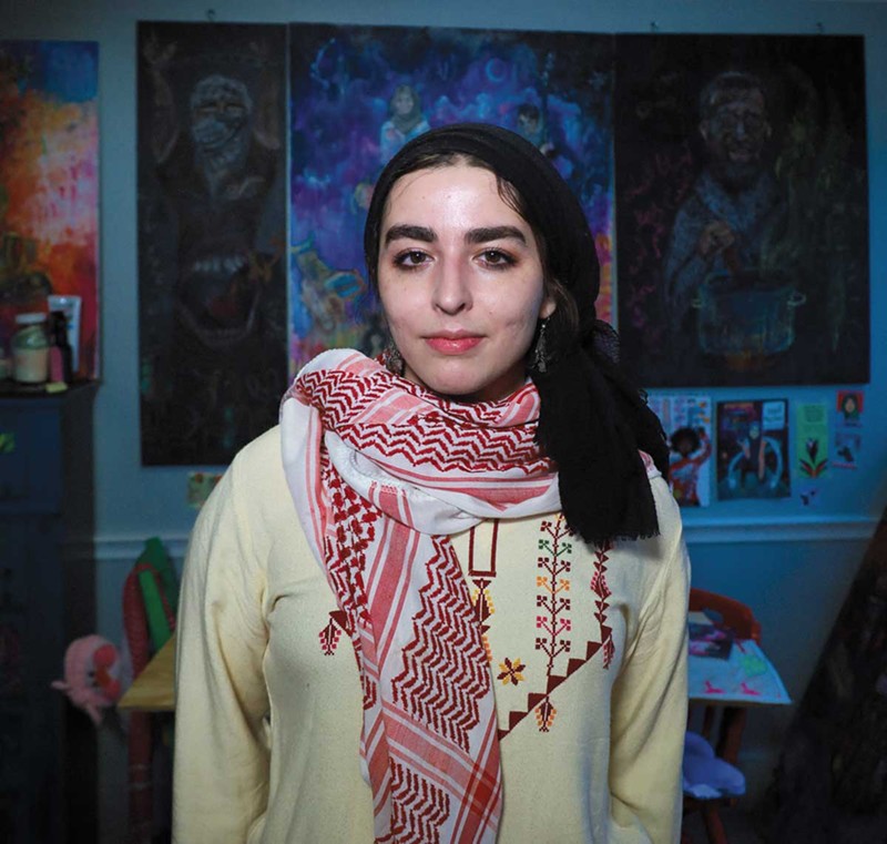 Dearborn-based Palestinian artist Jenin Yaseen comes from a family of artists including her father and grandfather. - se7enfifteen