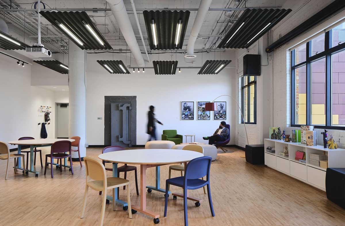 Interior of The LOVE Building. - Photo by Steve Hall, courtesy of Hall+Merrick+McCaugherty