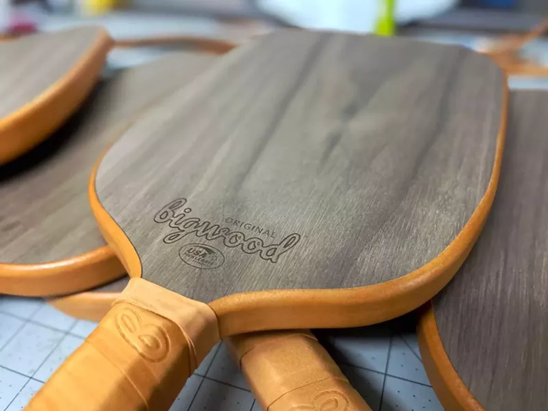 Before settling on the current version of their paddle, Hudes experimented with 50 design variations and 28 full prototypes since last summer. - Steve Neavling