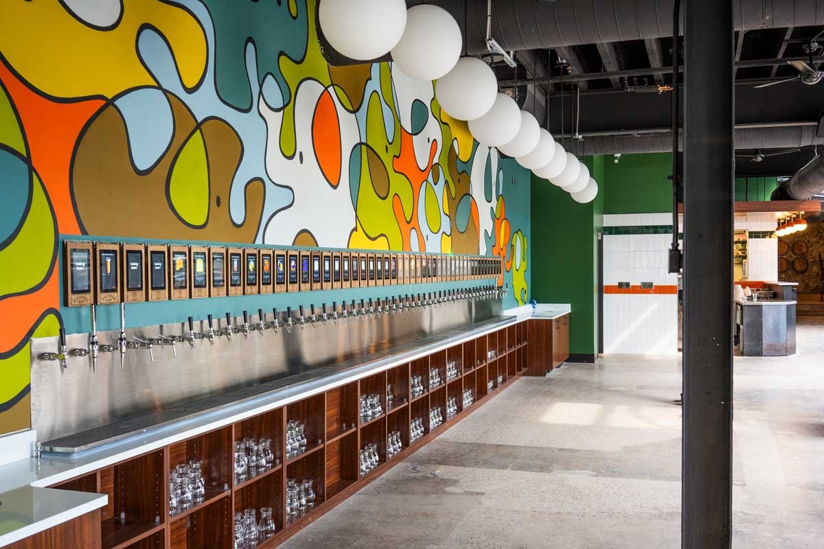 The new location boasts 50 self-serve taps with a variety of beverages. - Courtesy photo