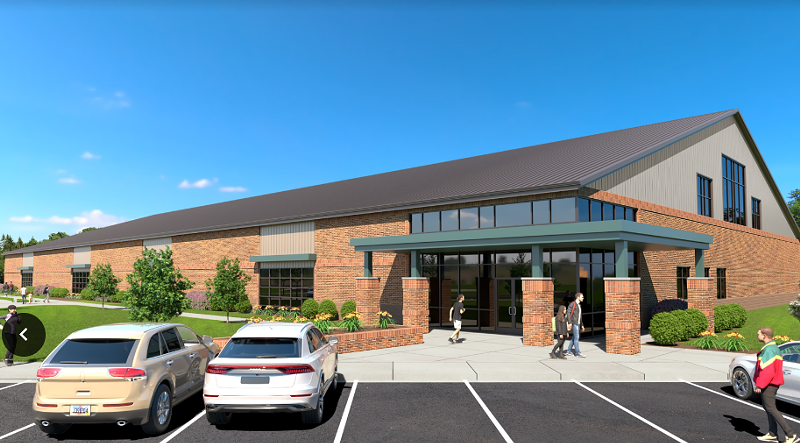 A rendering of the Northville Pickleball Club, which is set to open in 2025. - Courtesy of Northville Pickleball Club